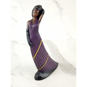 Mahogany Princess Figurine 9 1/2" Parastone 1994 Nederland Enesco Home Decor Vtg